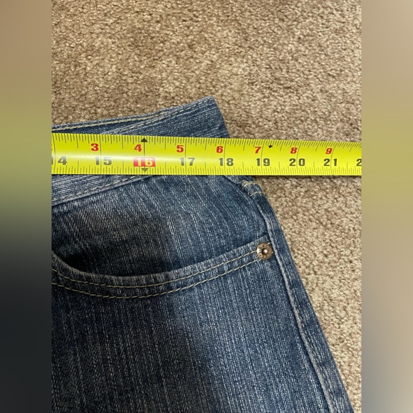 DOPE VINTAGE LEVI’S 501 BUTTON FLY BAGGY LOOSE JEAN SHORTS 90s RAP STYLE 36/38 W - Picture 12 of 16